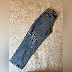 Stylish Blue Distressed Woman's Jeans size 12 curvy